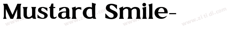 Mustard Smile字体转换